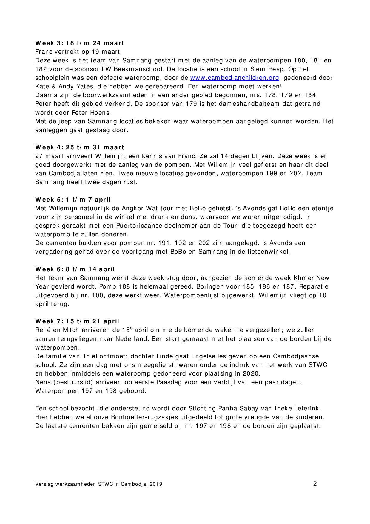 XXX Verwegfietsen activiteitenverslag 2019